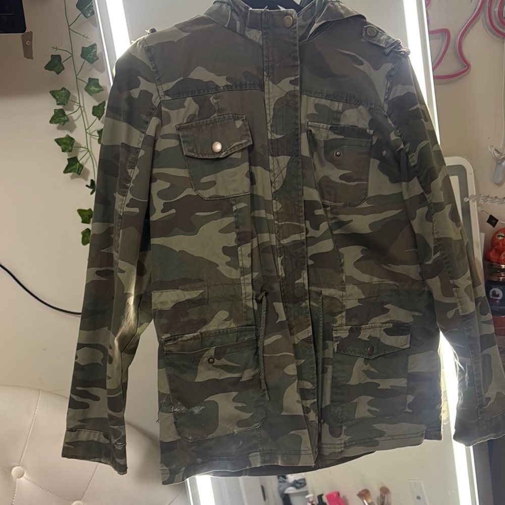 New Look Camouflage Bomber Jacket